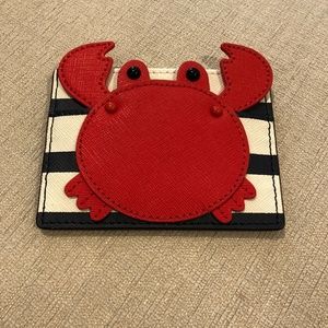 Kate Spade Crab Applique Card Holder